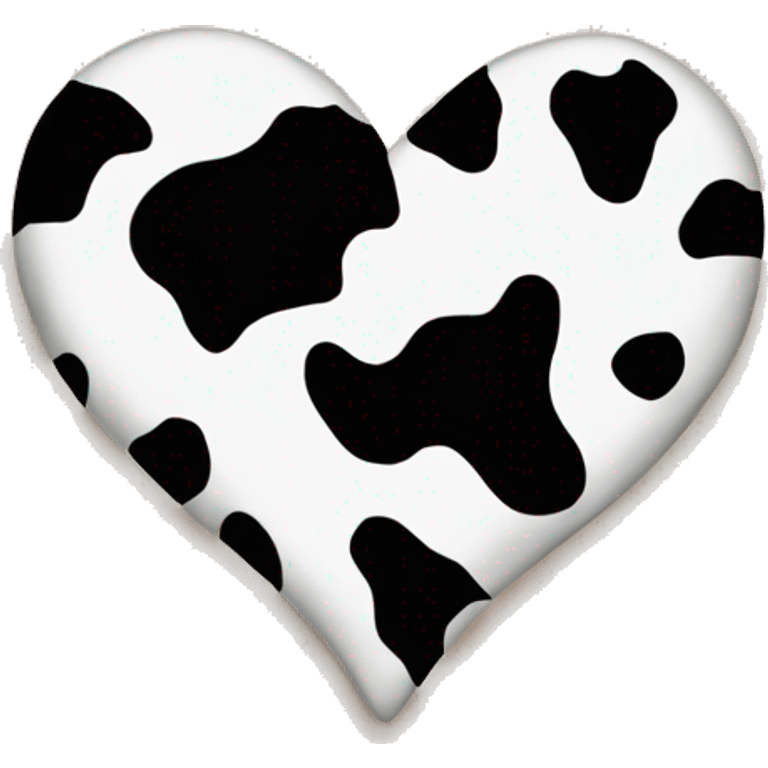 cow print heart emoji