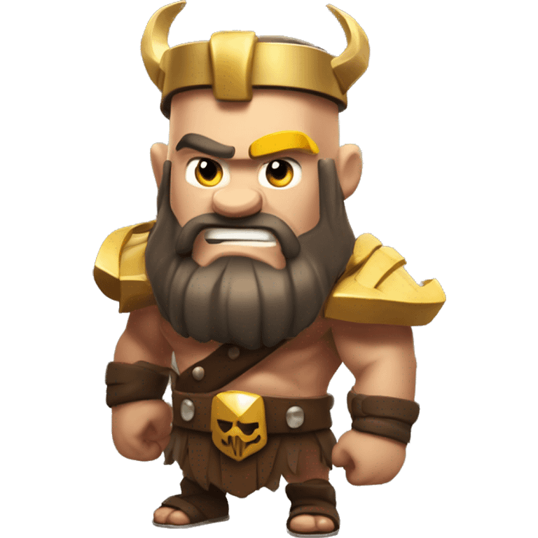 Clash of clans barbarian king  emoji