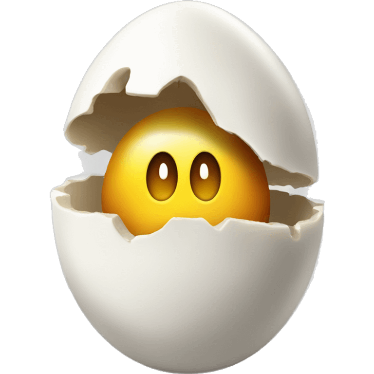 a shart biting into an eggp emoji