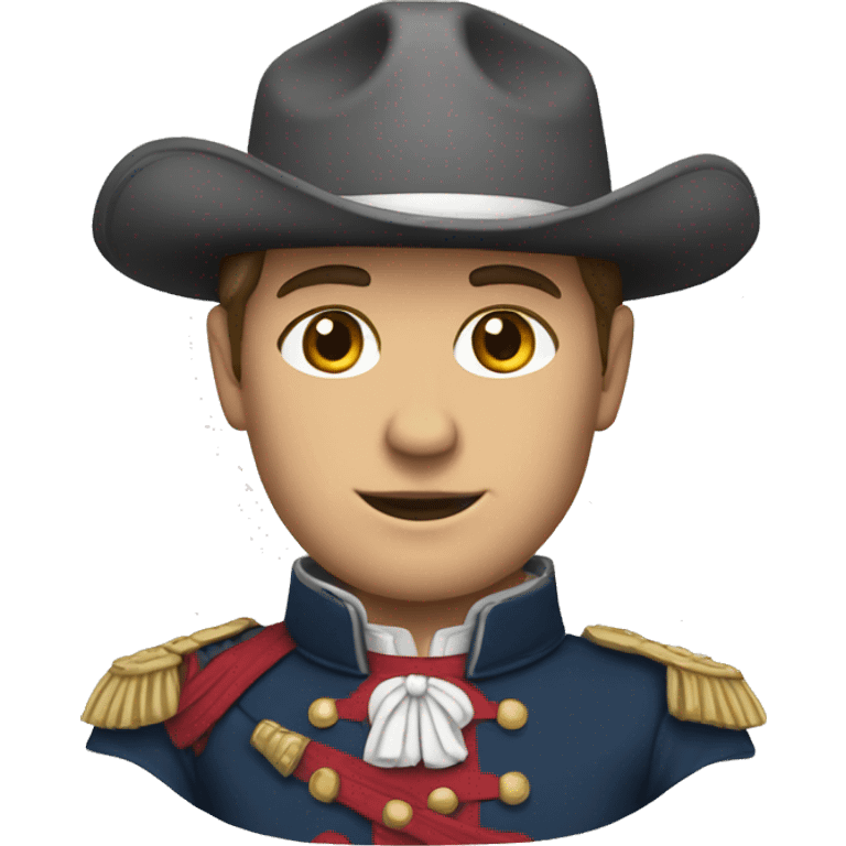 an american colonist, white skin, wearing a traditional uniform emoji