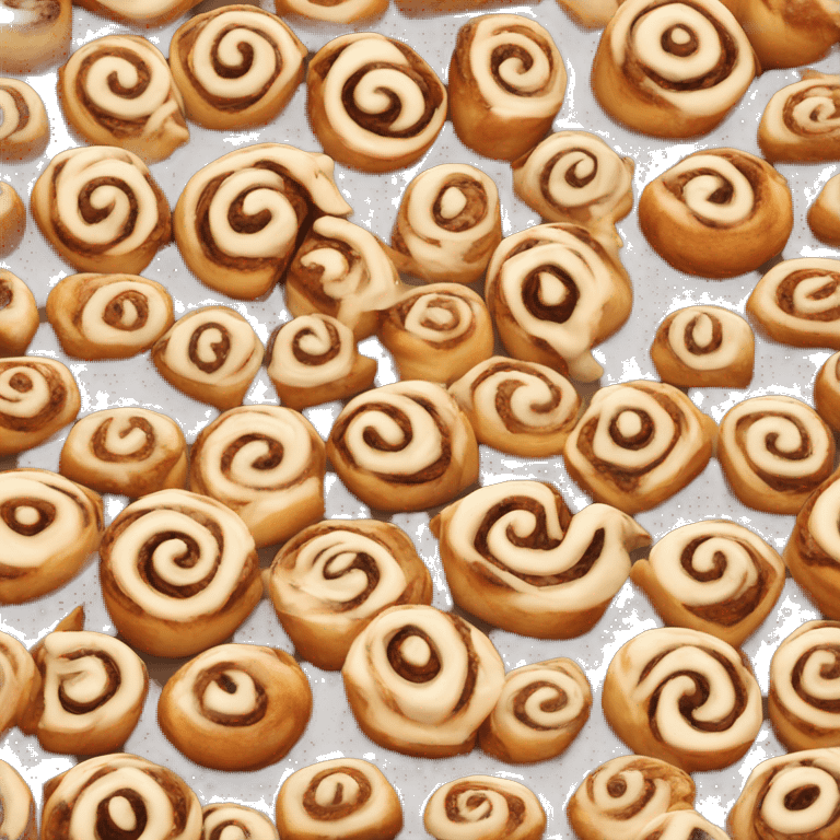 Cinnamon roll shy emoji