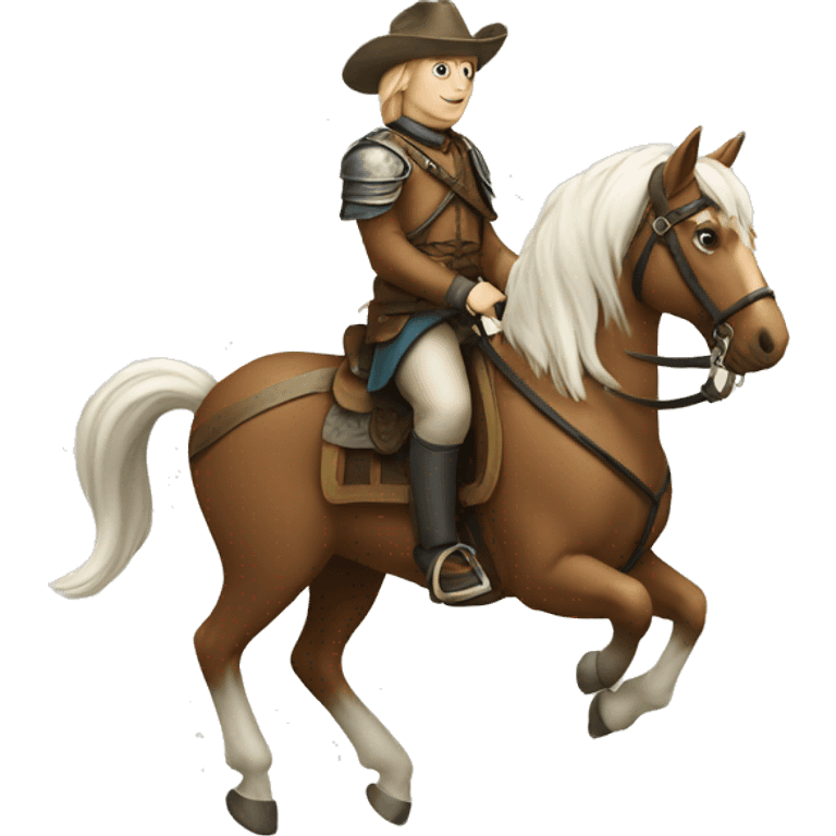 Halland sur un cheval emoji