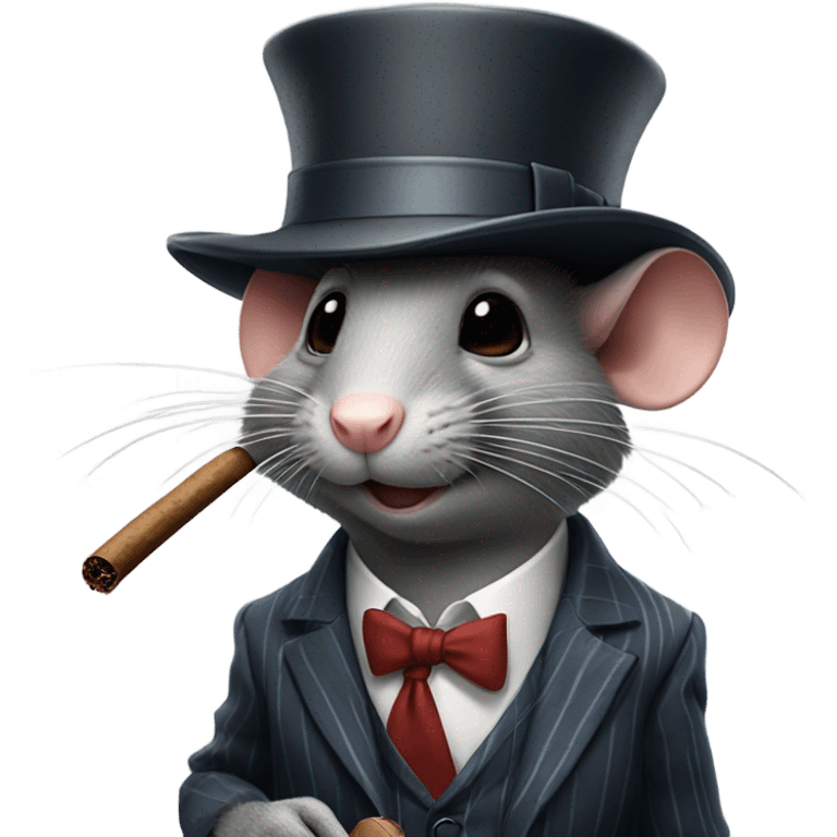 Rat as a mobster  emoji