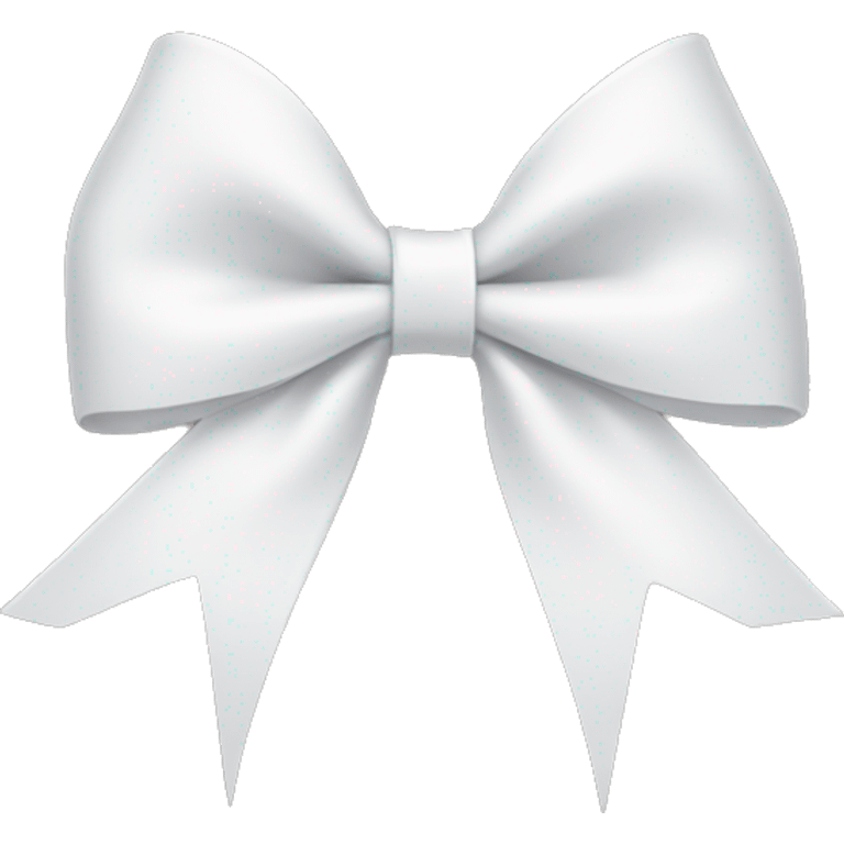 A white coquette bow emoji