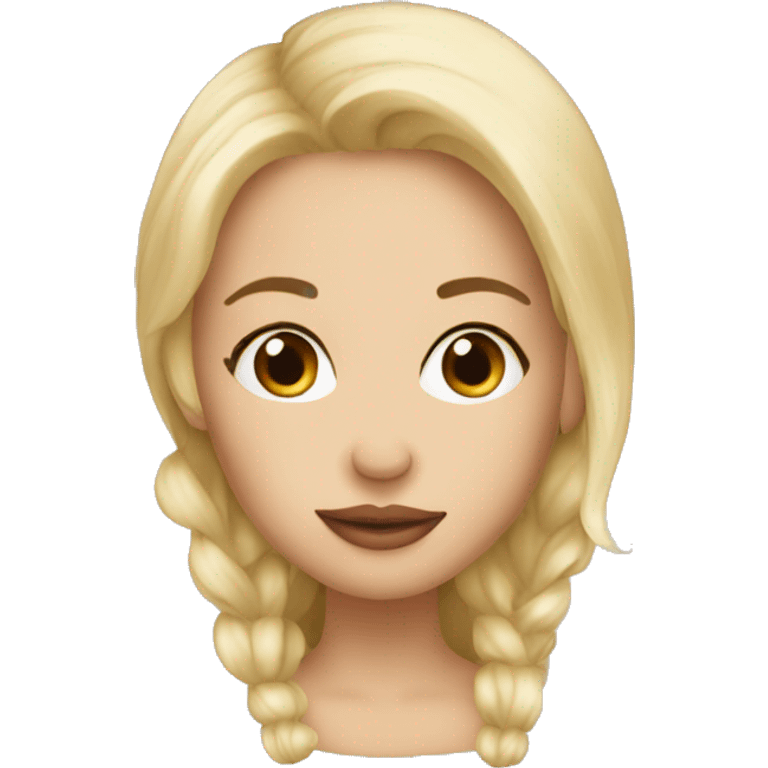 kiss blonde emoji