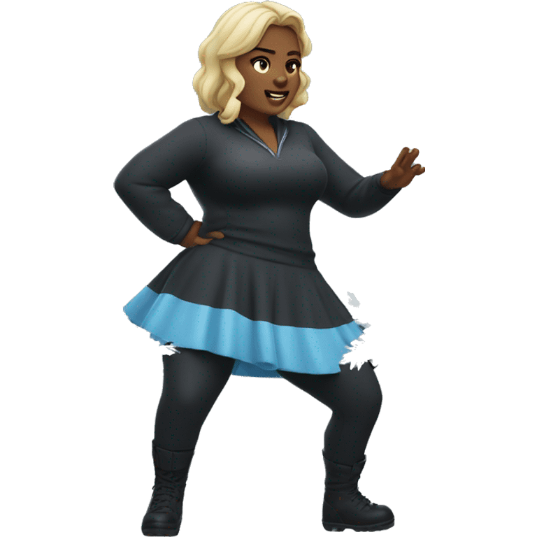 Thick girl hitting the ice spice emote emoji