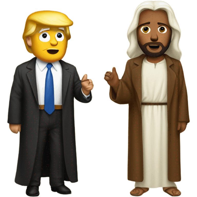 Jesus and Donald Trump  emoji