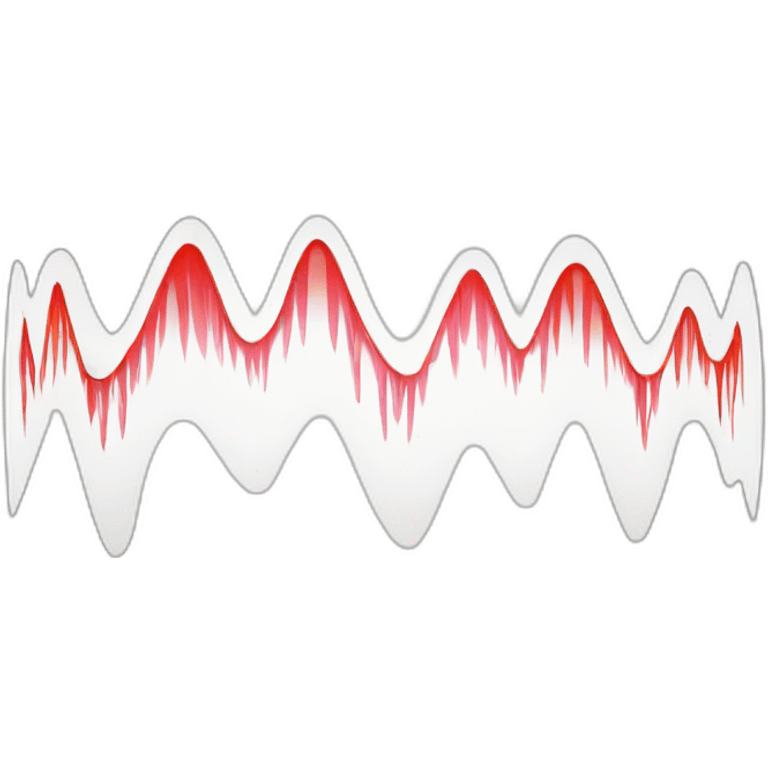 Audio wave icon, Modern Sound Wave illustration on white background emoji