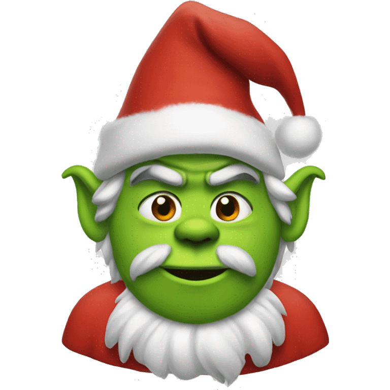 Santa Grinch emoji