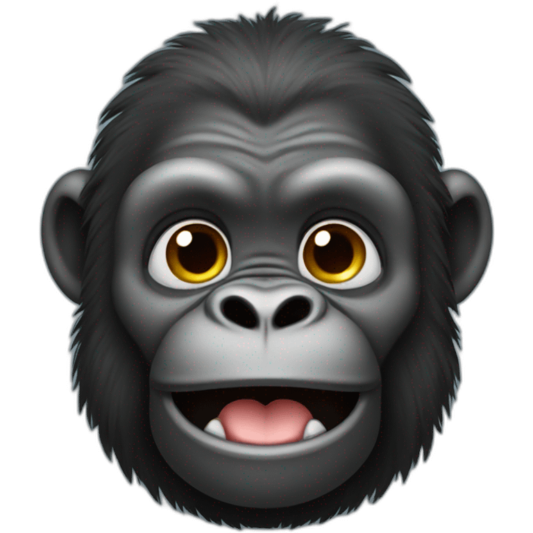 cute kid gorilla emoji