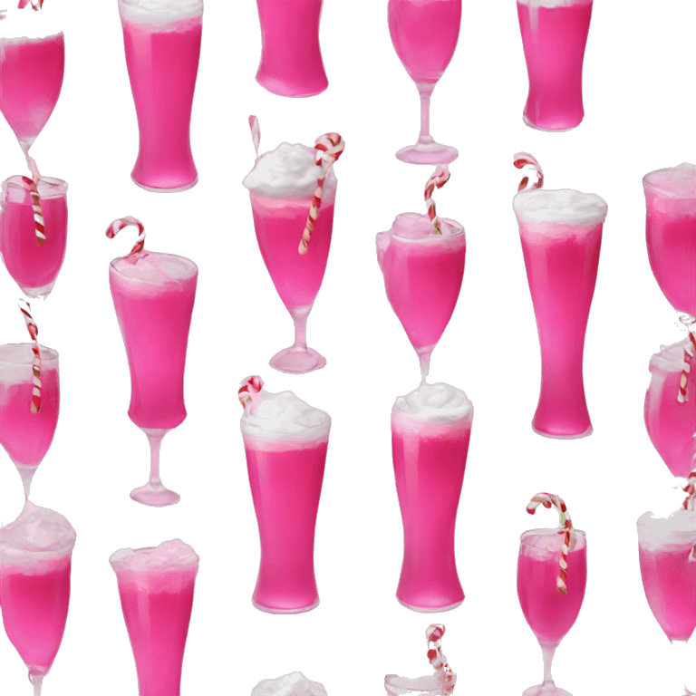 Pink Christmas drinks  emoji