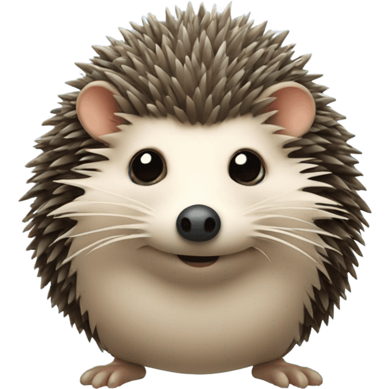 Hedgehog with monocule emoji