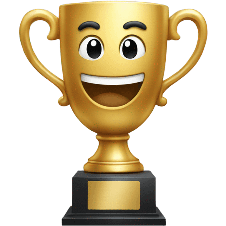 Happy trophy emoji