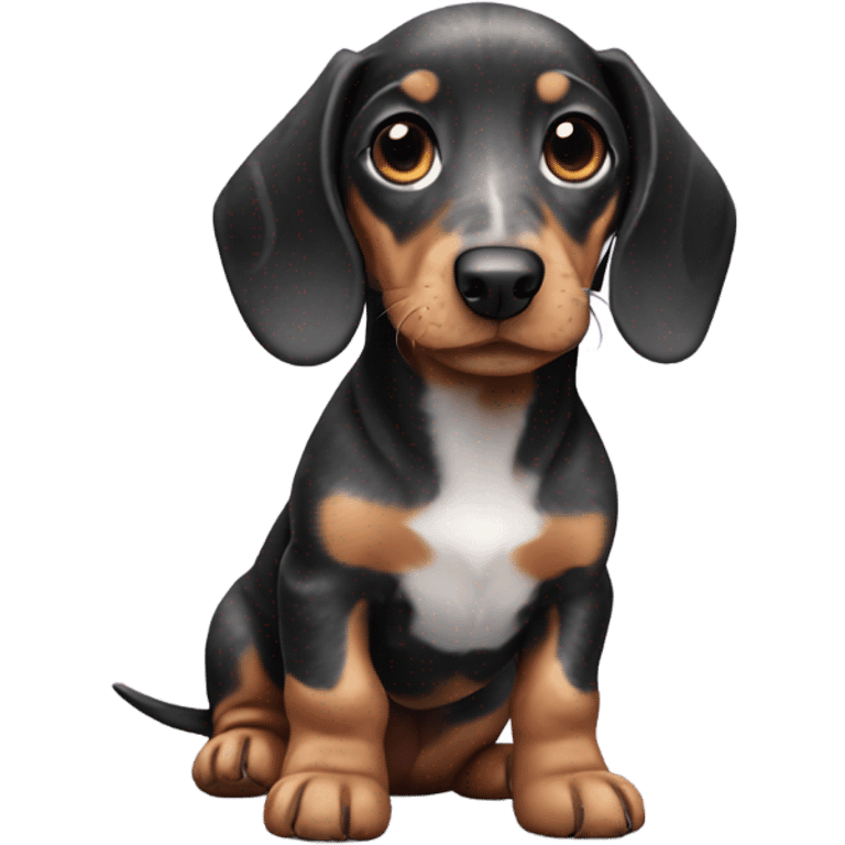 marble dachshund puppy emoji