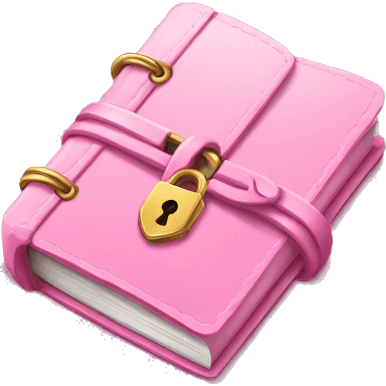 locked diary pink emoji