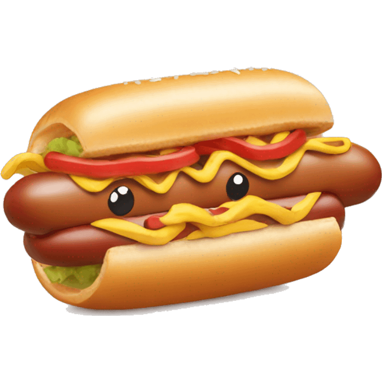 Make a kapybara on the beacheating a hot dog emoji