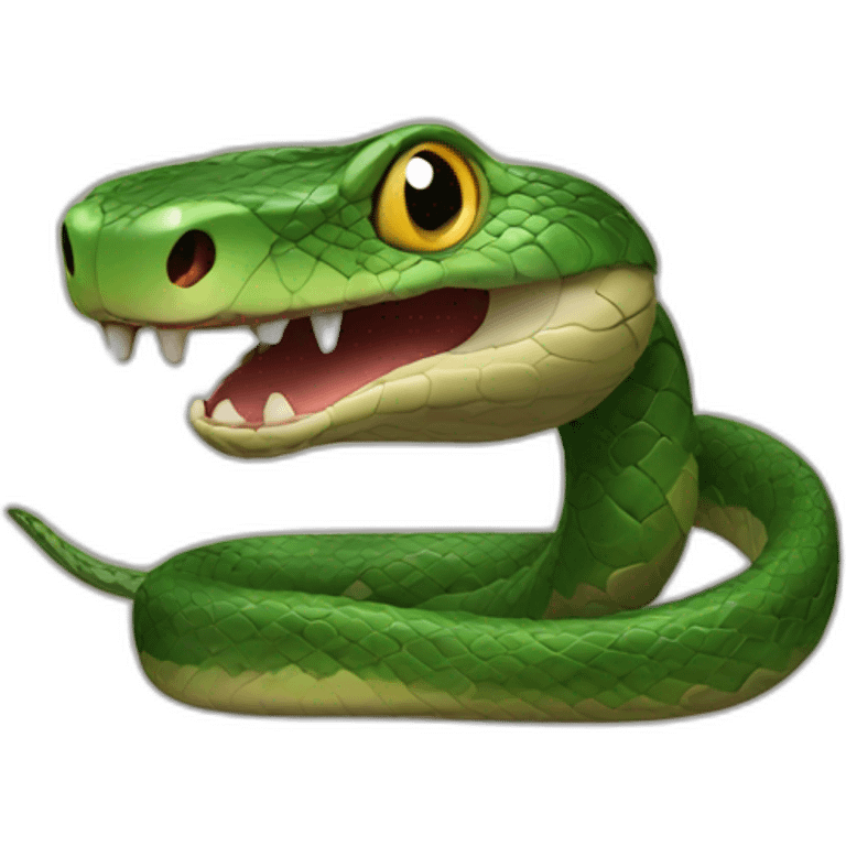 snake with face emoji