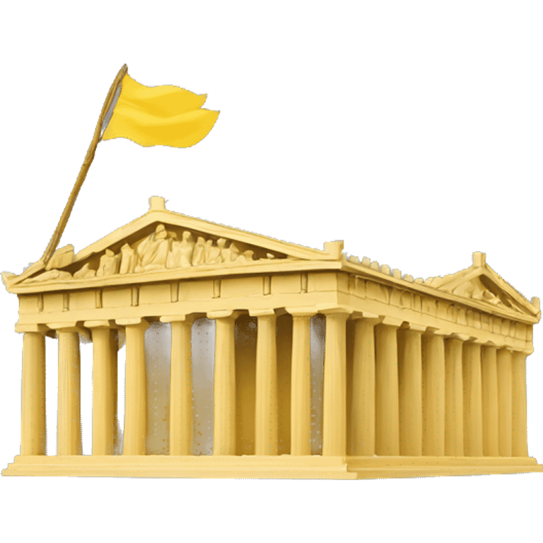 agora greece parthenon, wizards, dressed in yellow, holding macbooks emoji