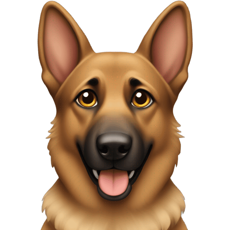 brown german shepherd emoji