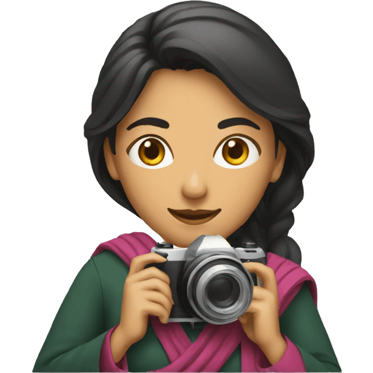 PAKISTANI WOMAN WITH A CAMERA emoji