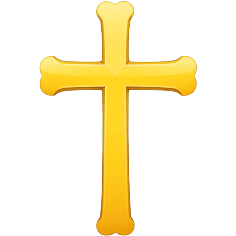 Yellow cross emoji