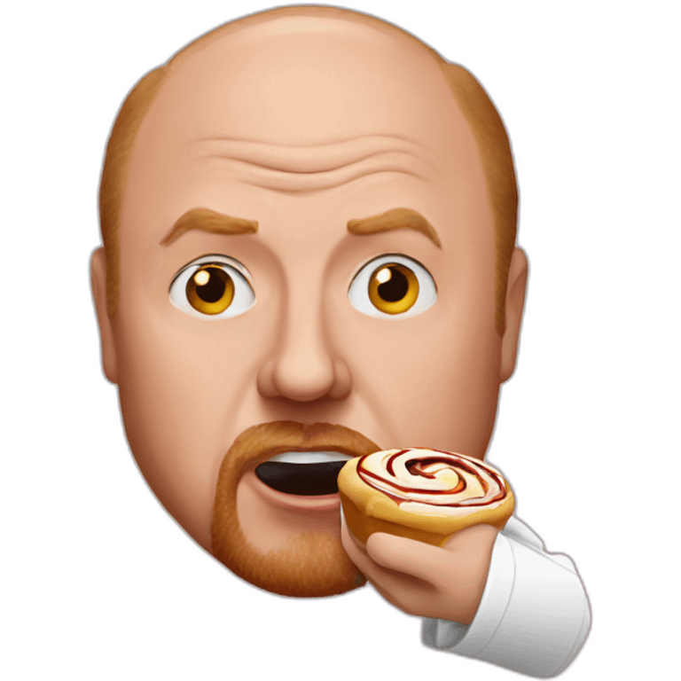 louis ck eating a cinnabon emoji