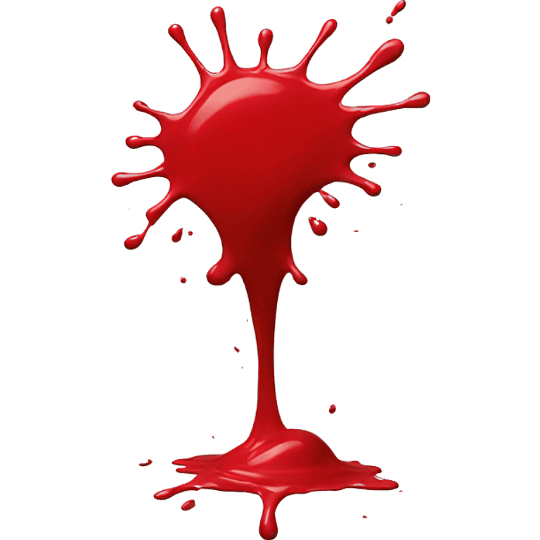 Red paint splash emoji