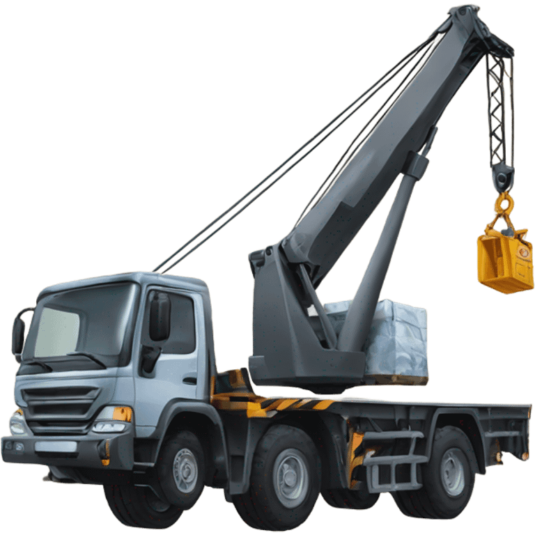 Crane lifting a heavy load ￼ emoji