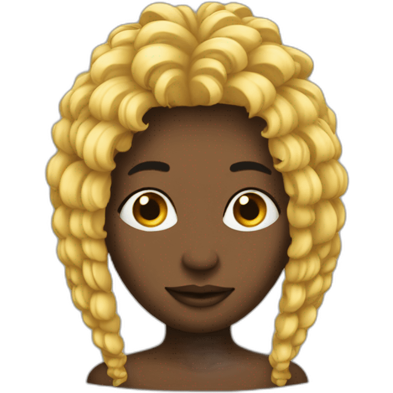 perruque african emoji