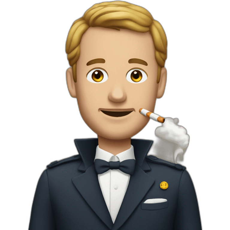 Macron cigarettes  emoji