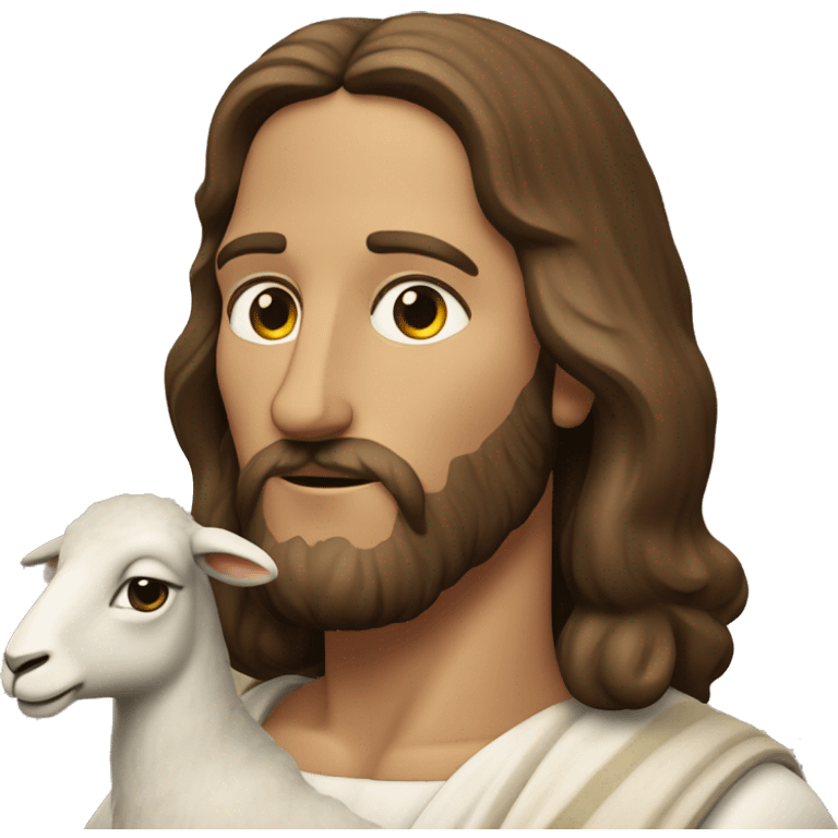 Jesus-Christ et mouton emoji