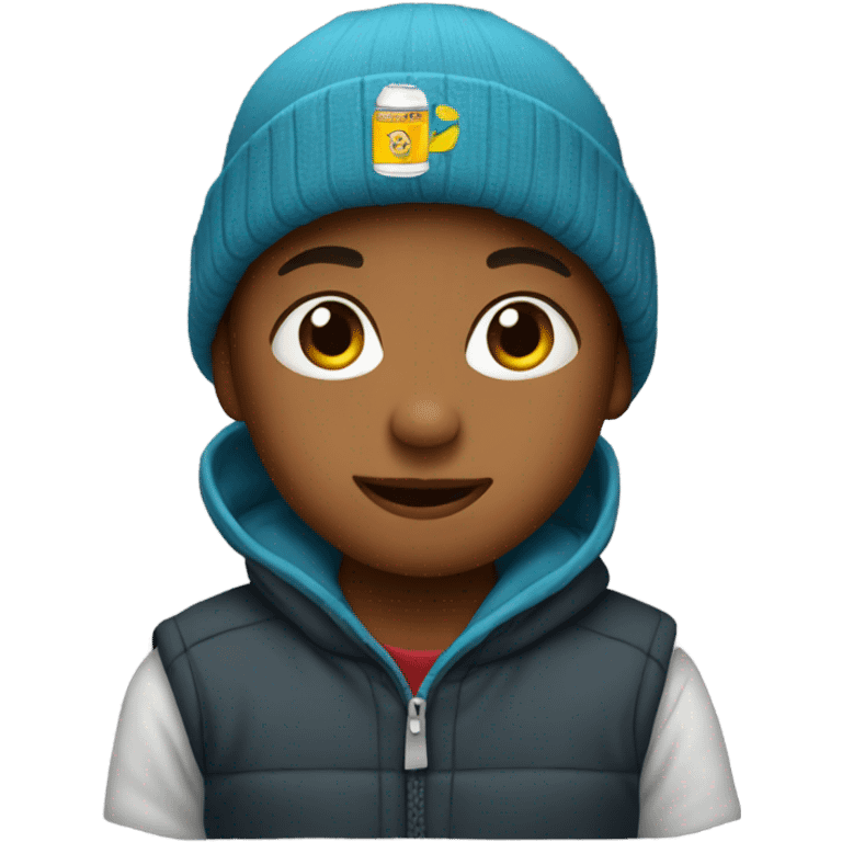 Kid with sd beanie  emoji