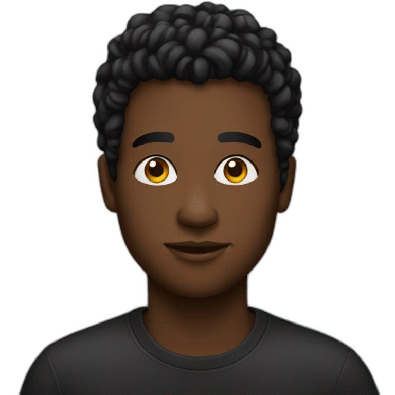 Black M emoji