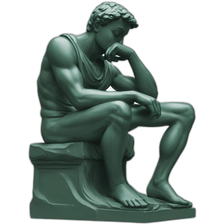 Statue the Thinker  emoji