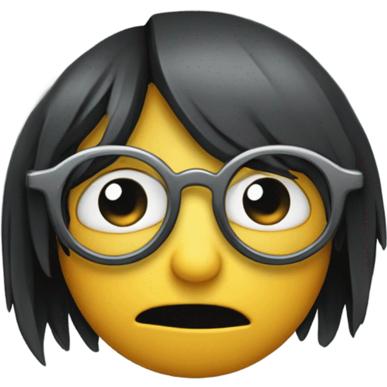 emo emoji with glasses  emoji