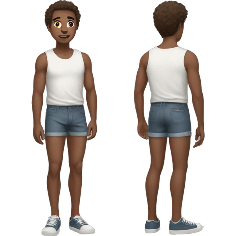 Connor in shorts emoji