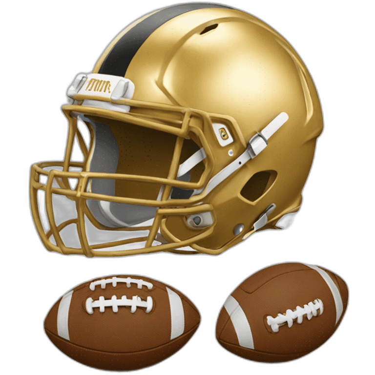 Golden football emoji