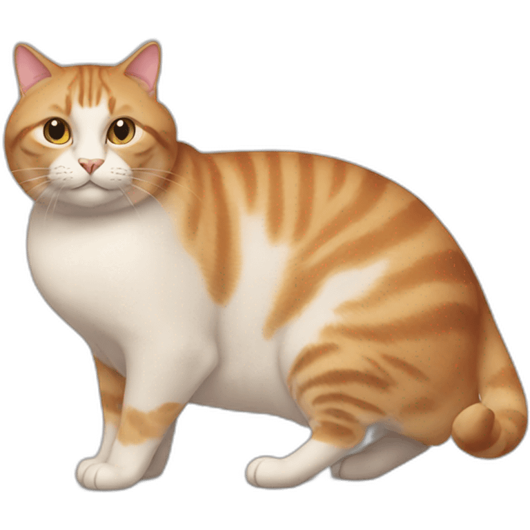 big fat male cat emoji