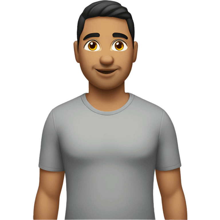 Gay chub Latino guy emoji