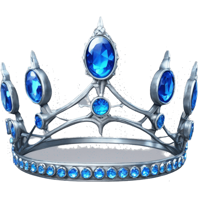 The Ravenclaw Diadem is a tiara-like object with, made of gleaming silver and set with glittering blue gem. It is enchanted and round piece emoji emoji tiara emoji