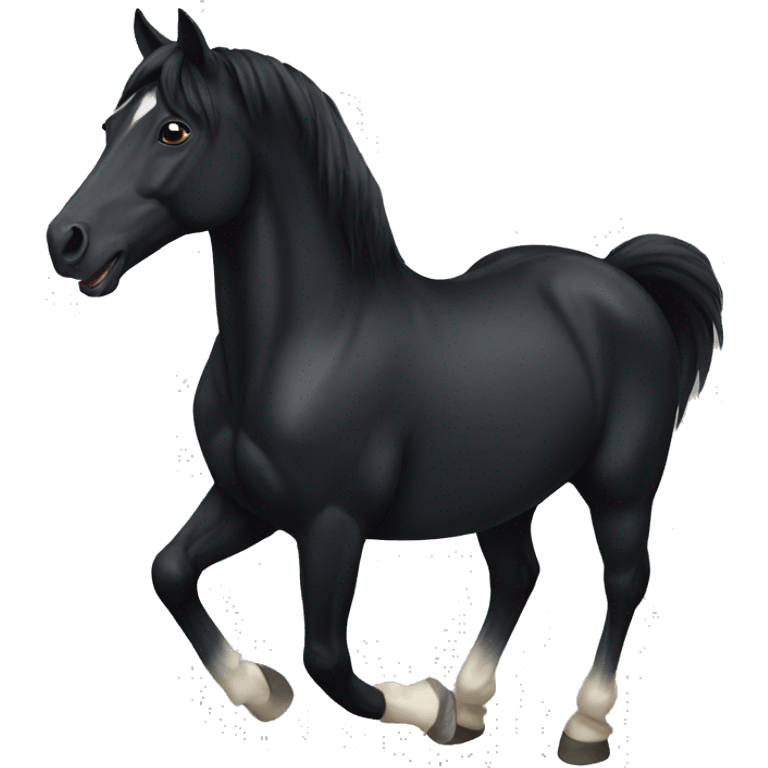 Black horse emoji