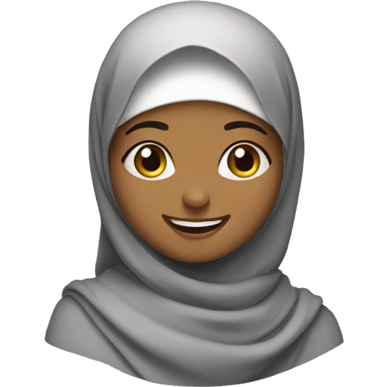 muslim girl happy face emoji