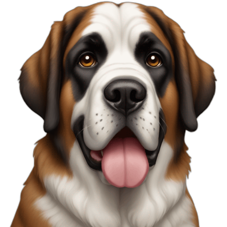 Beautiful Saint bernard dog emoji