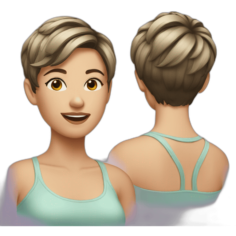 Short Hair styles  emoji