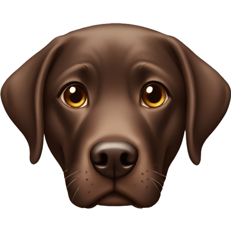 Chocolate lab emoji