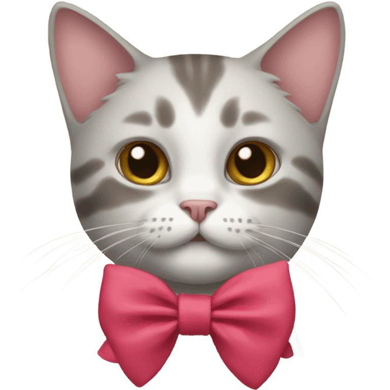 Cat with bow emoji