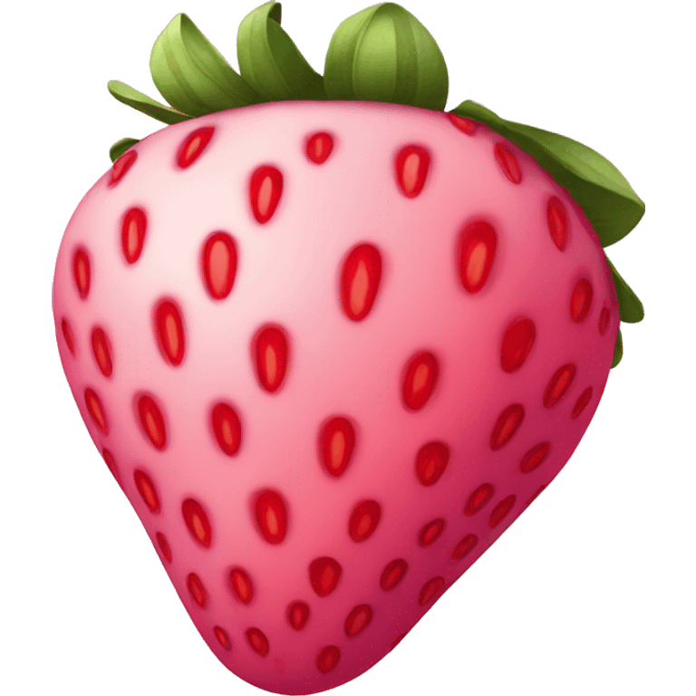 Pink strawberry emoji