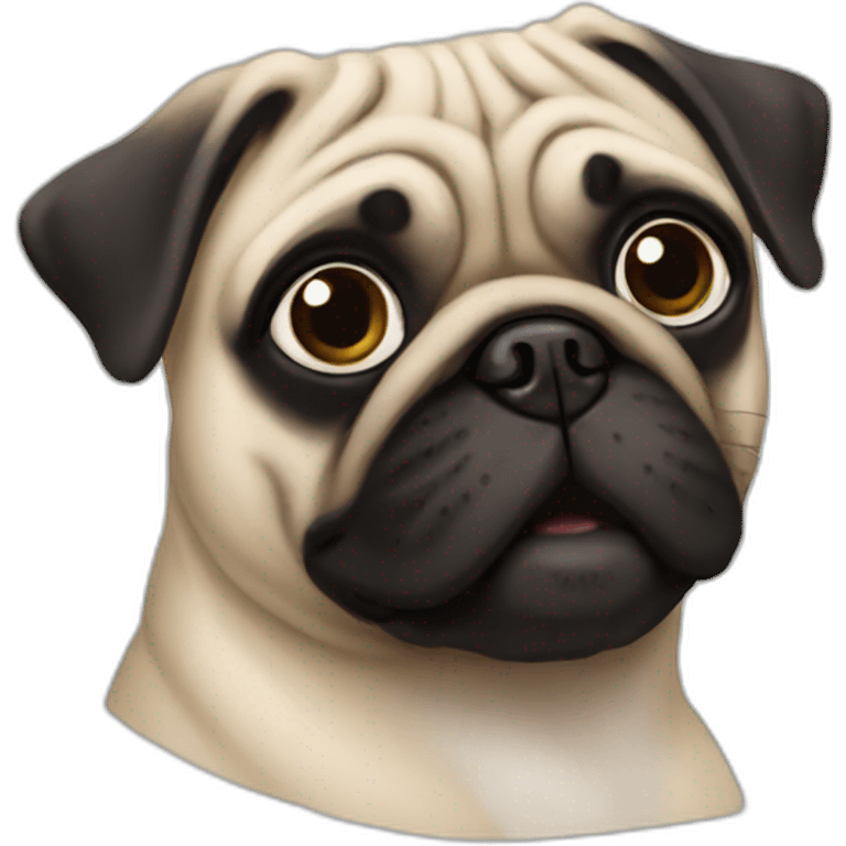 a pug emoji