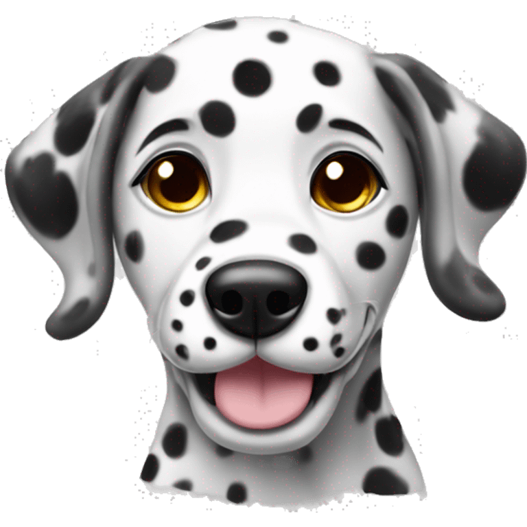 rainbow dalmatian puppy emoji