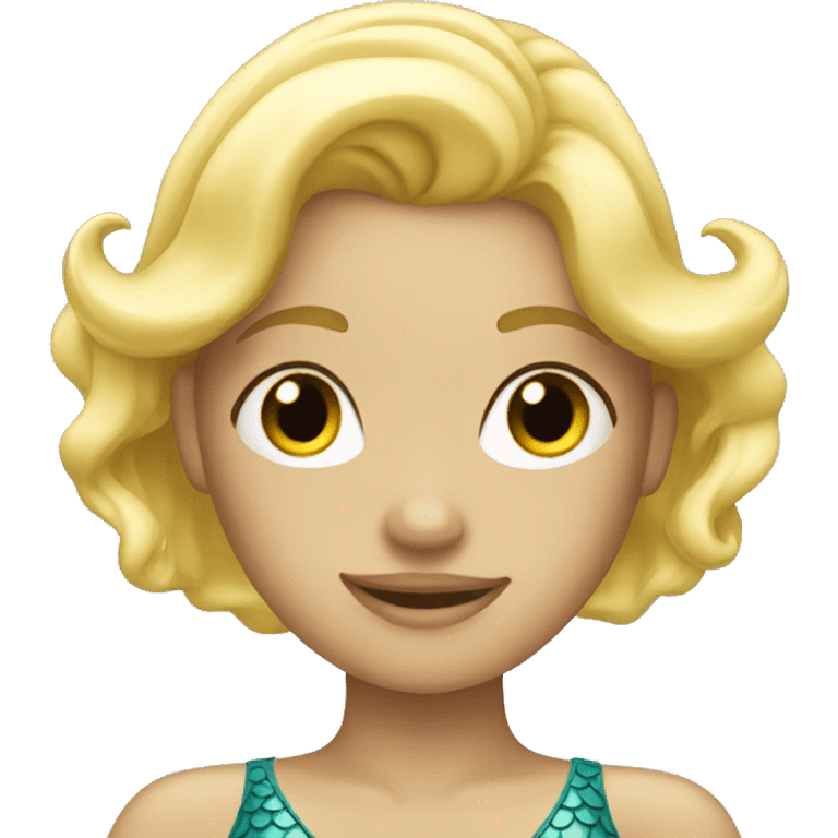 Blonde mermaid emoji